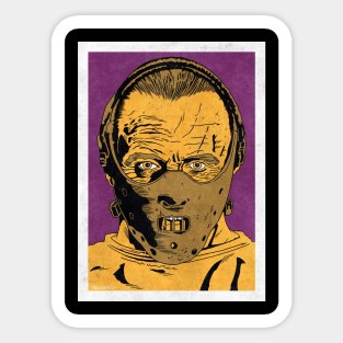 HANNIBAL LECTER - Silence of the Lambs (Pop Art) Sticker